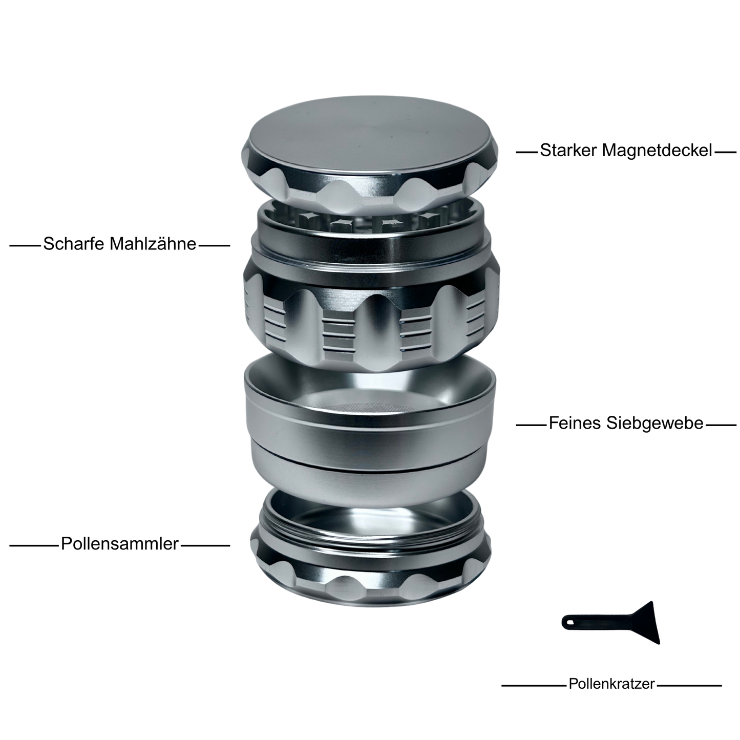 PMW Audio Design Grinder – 4-teilig | Ø63 mm