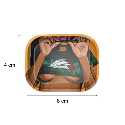 Rolling Tray „Brustmotiv“ mit Deckel