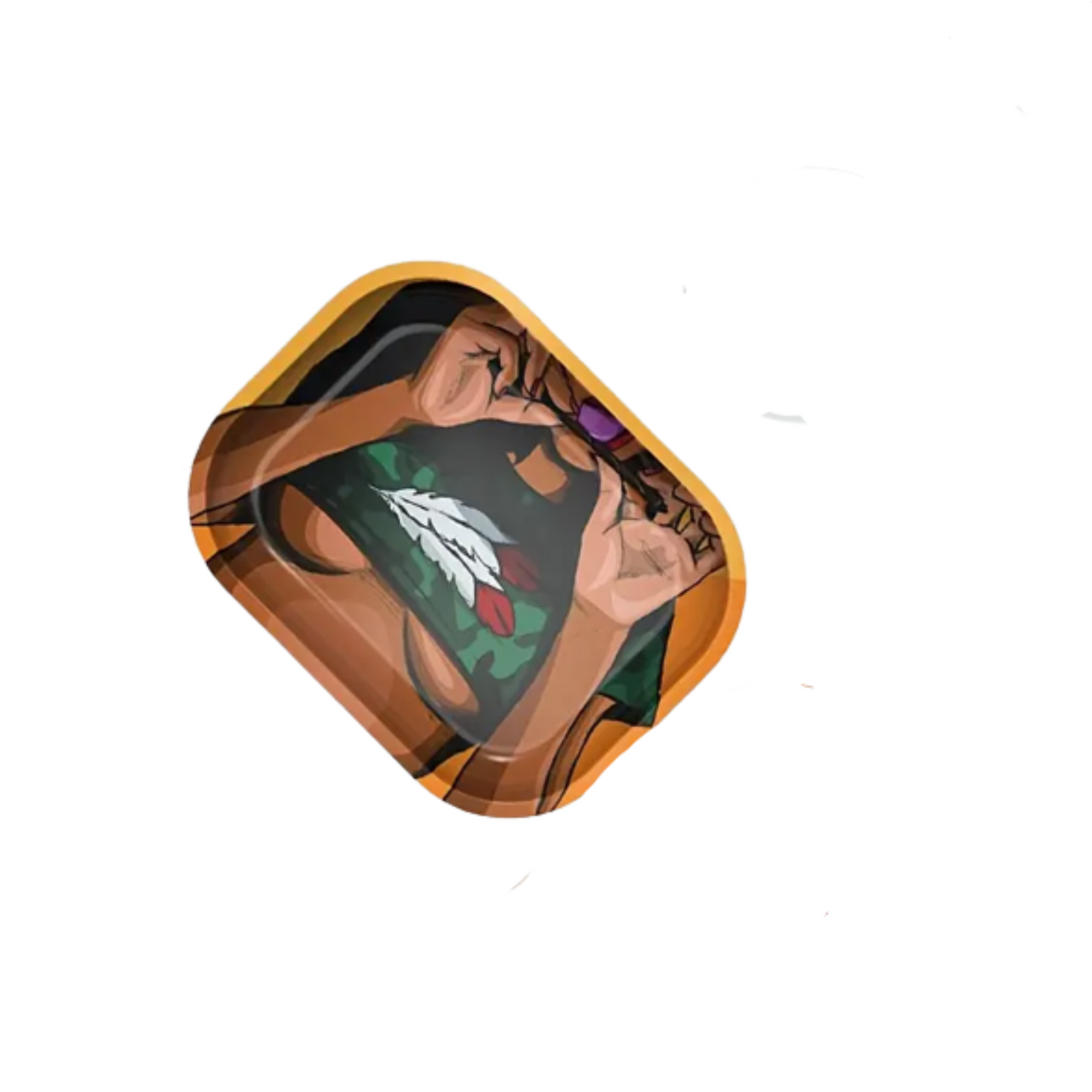 Rolling Tray „Brustmotiv“ mit Deckel