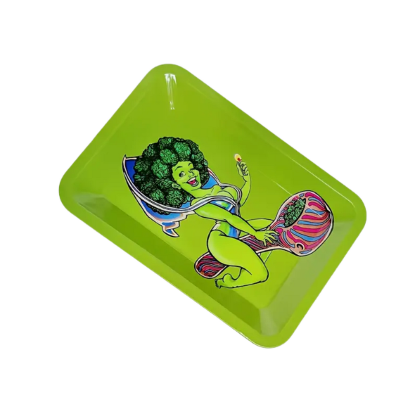 Comic-Tray mit Green-Lady